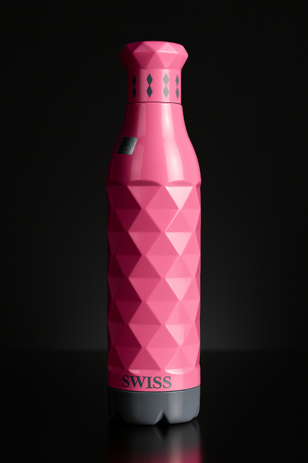 Swiss Printed Pu 750ml Pink Water Bottle