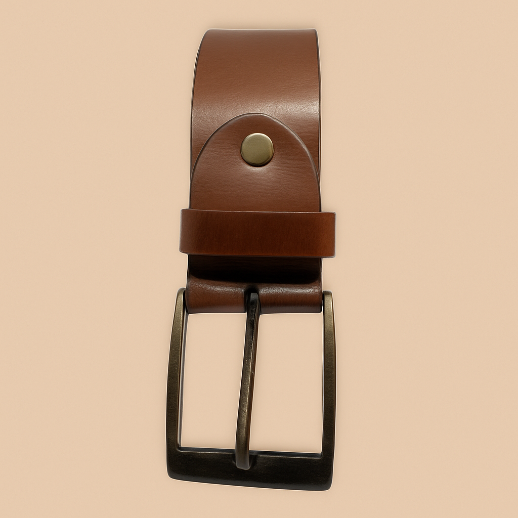 Bhokals Men Tan Formal Leather Belt