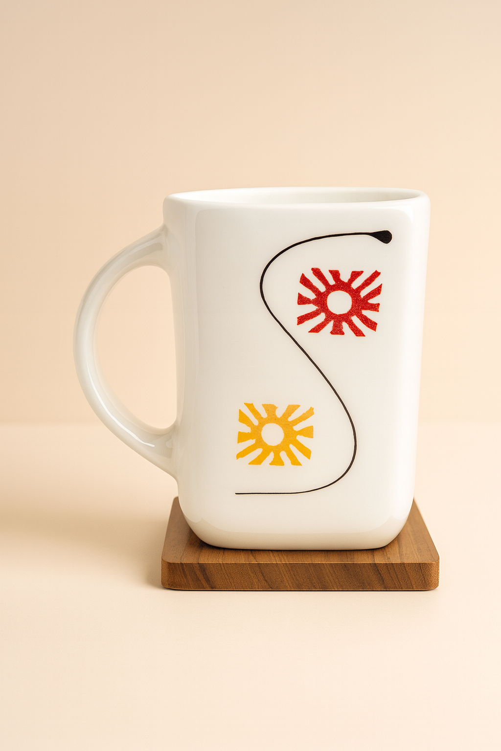 Bhokals Design Printed White Coffee Mug
