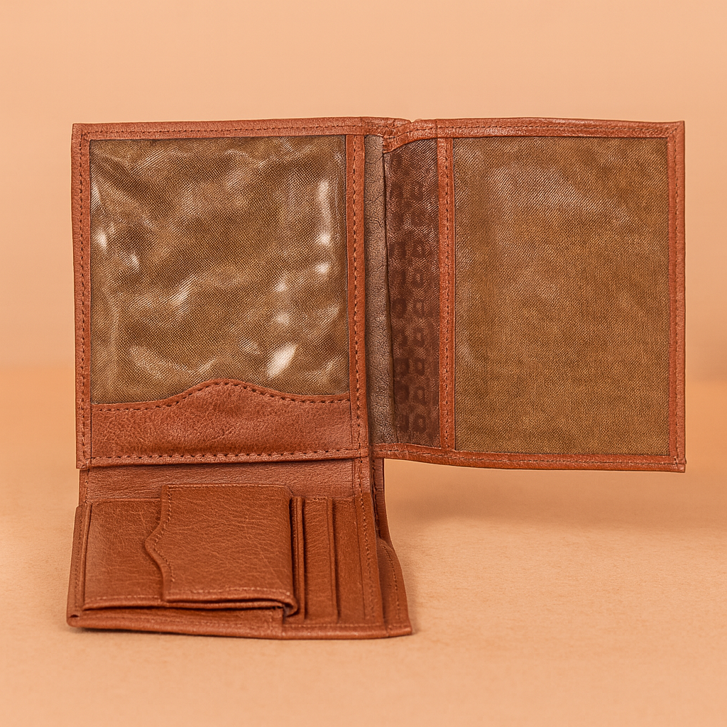 Leather Solid Brown Men Wallet