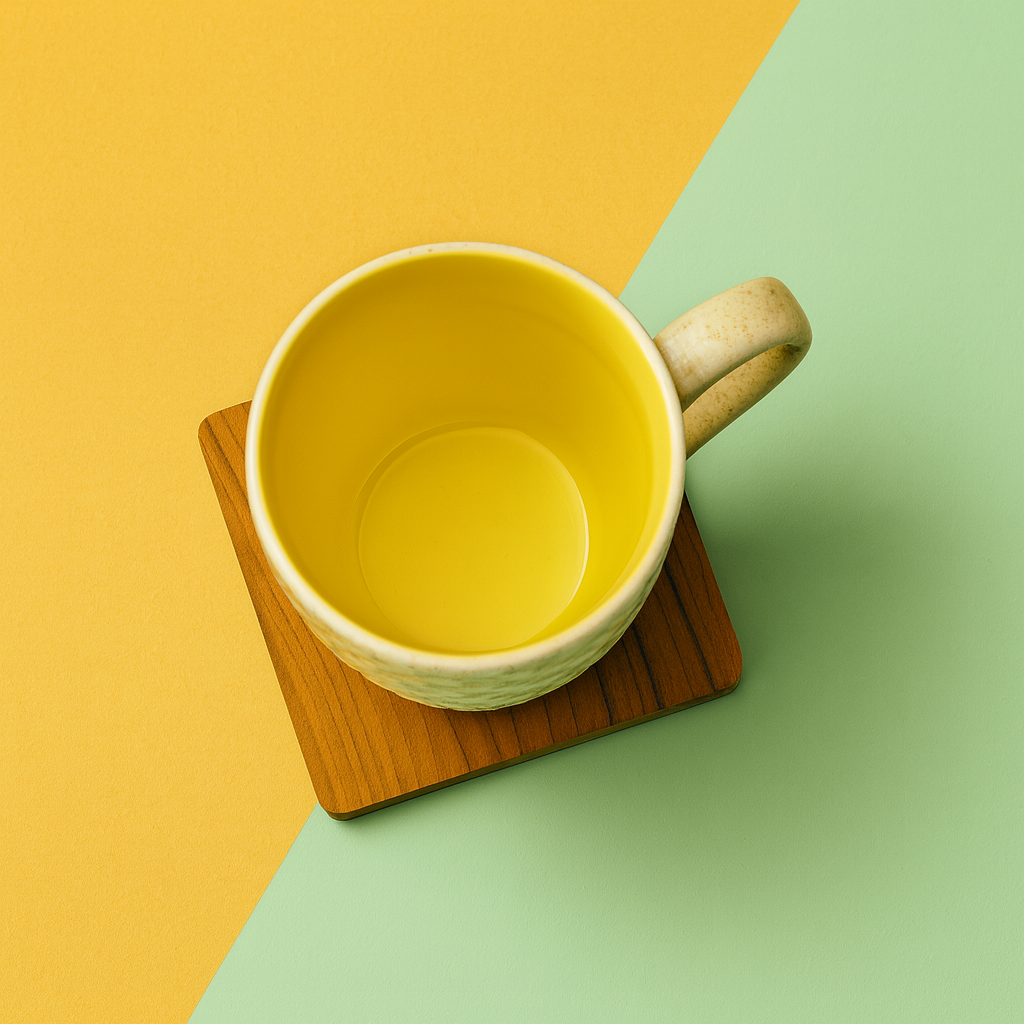 Bhokals Bone China Yellow Cream Coffee Mug