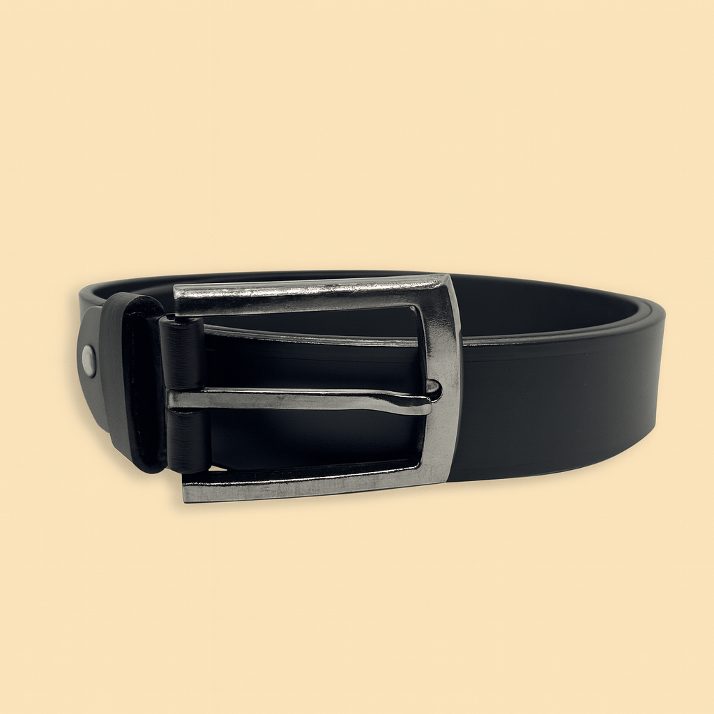 Bhokals Men Solid Brown Formal Leather Belt
