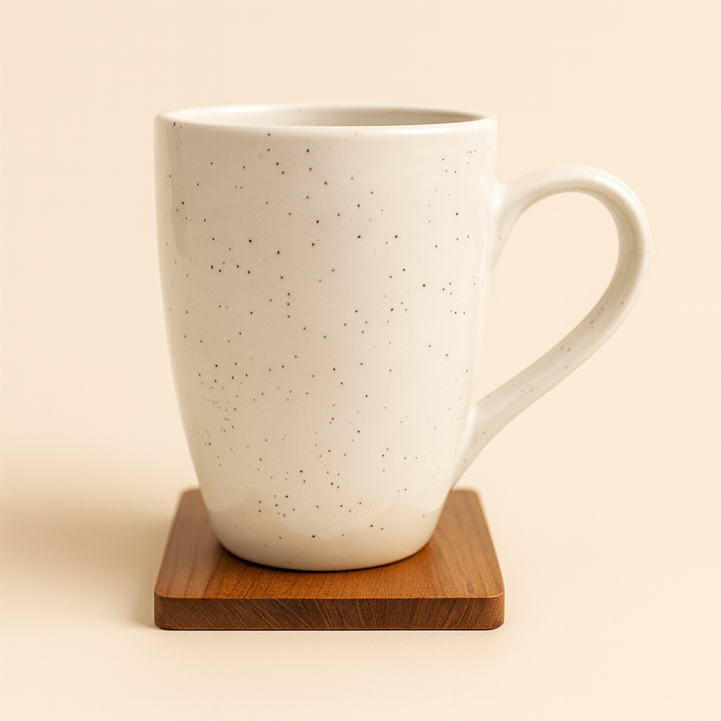 Bhokals Dots Print Green White Coffee Mug