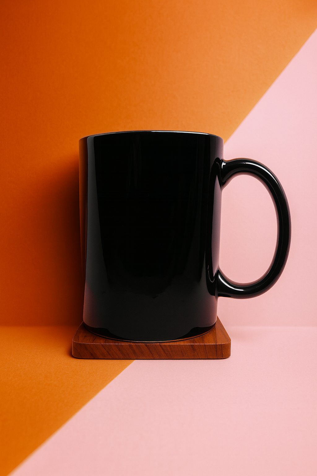 Bhokals Solid Black Round Coffee Mug