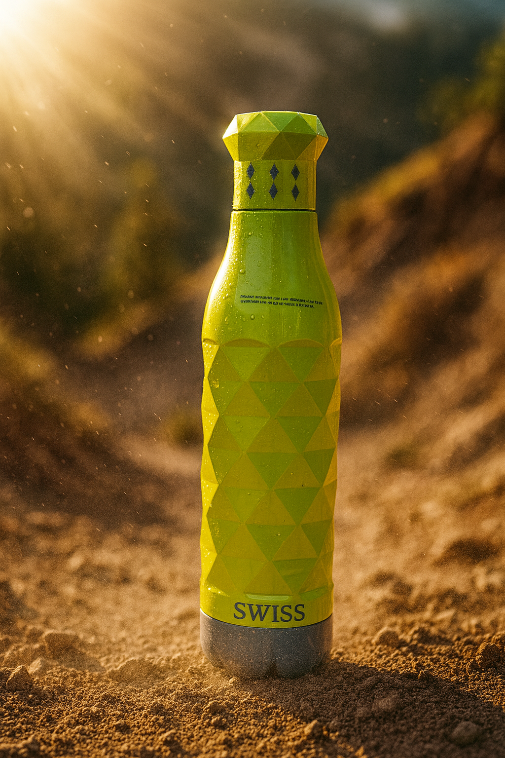 Swiss Printed Pu 750ml Green Water Bottle