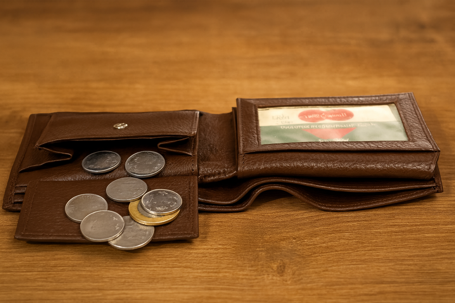 Leather Brown Grain Men Wallet