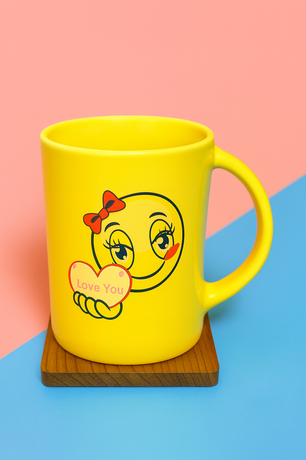Bhokals  Love Emoji Yellow Coffee Mug