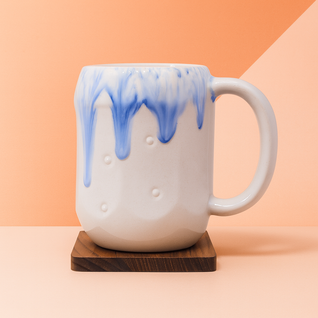 Bhokals Big Dots Print White Coffee Mug