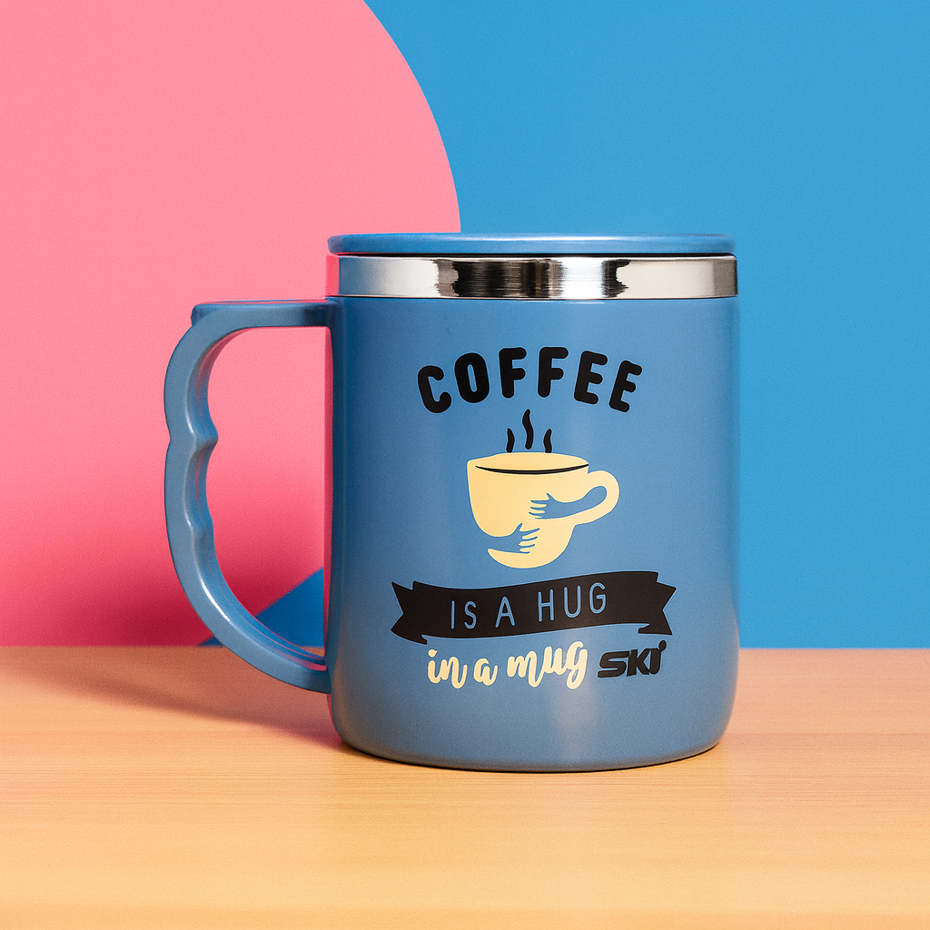 Jolly Steel Small Grey Coffee Mug