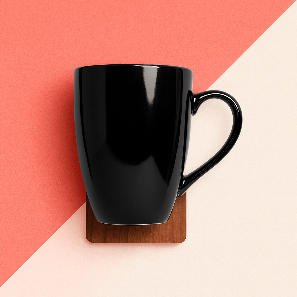 Bhokals Solid Black Coffee Mug