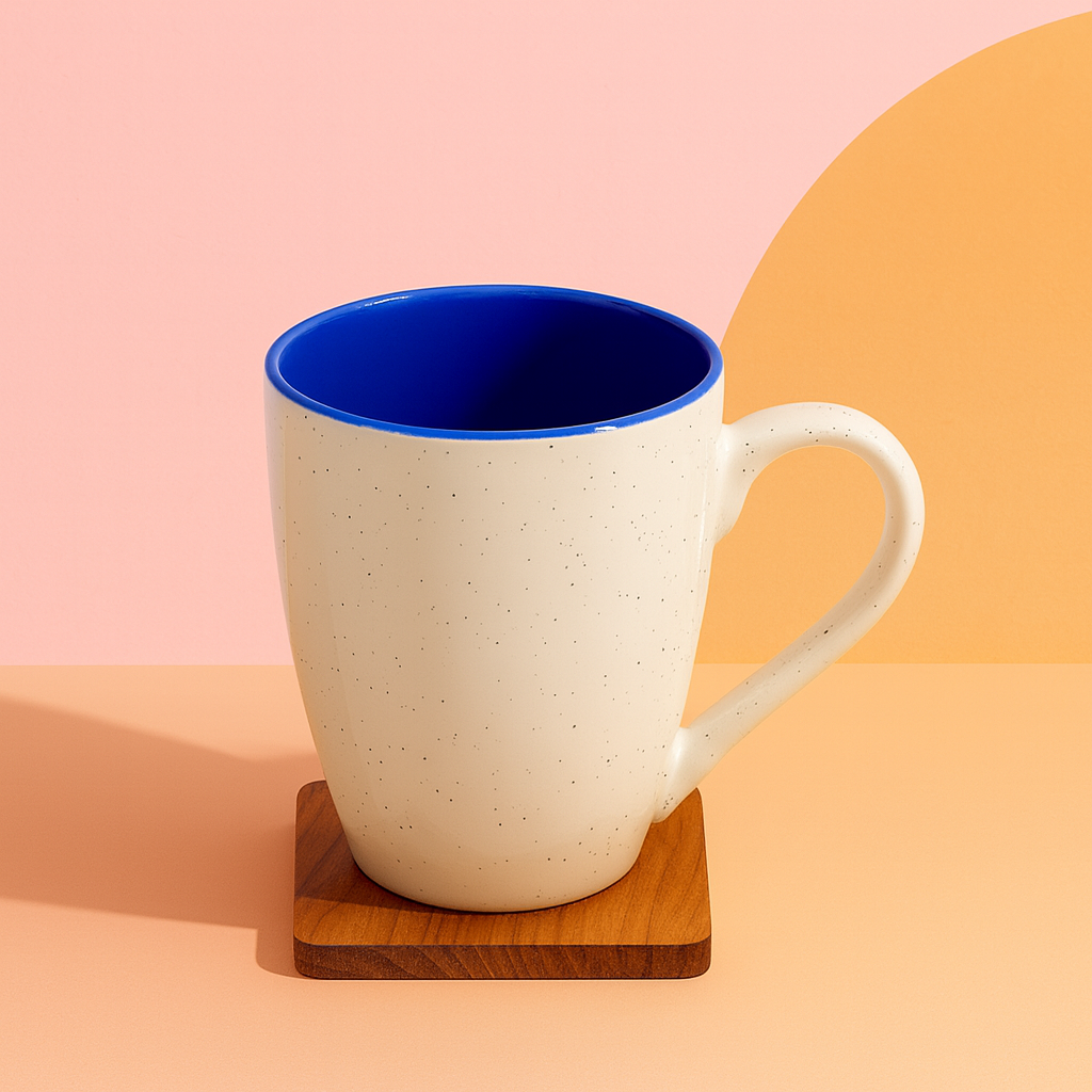 Bhokals Dots Print Blue White Coffee Mug