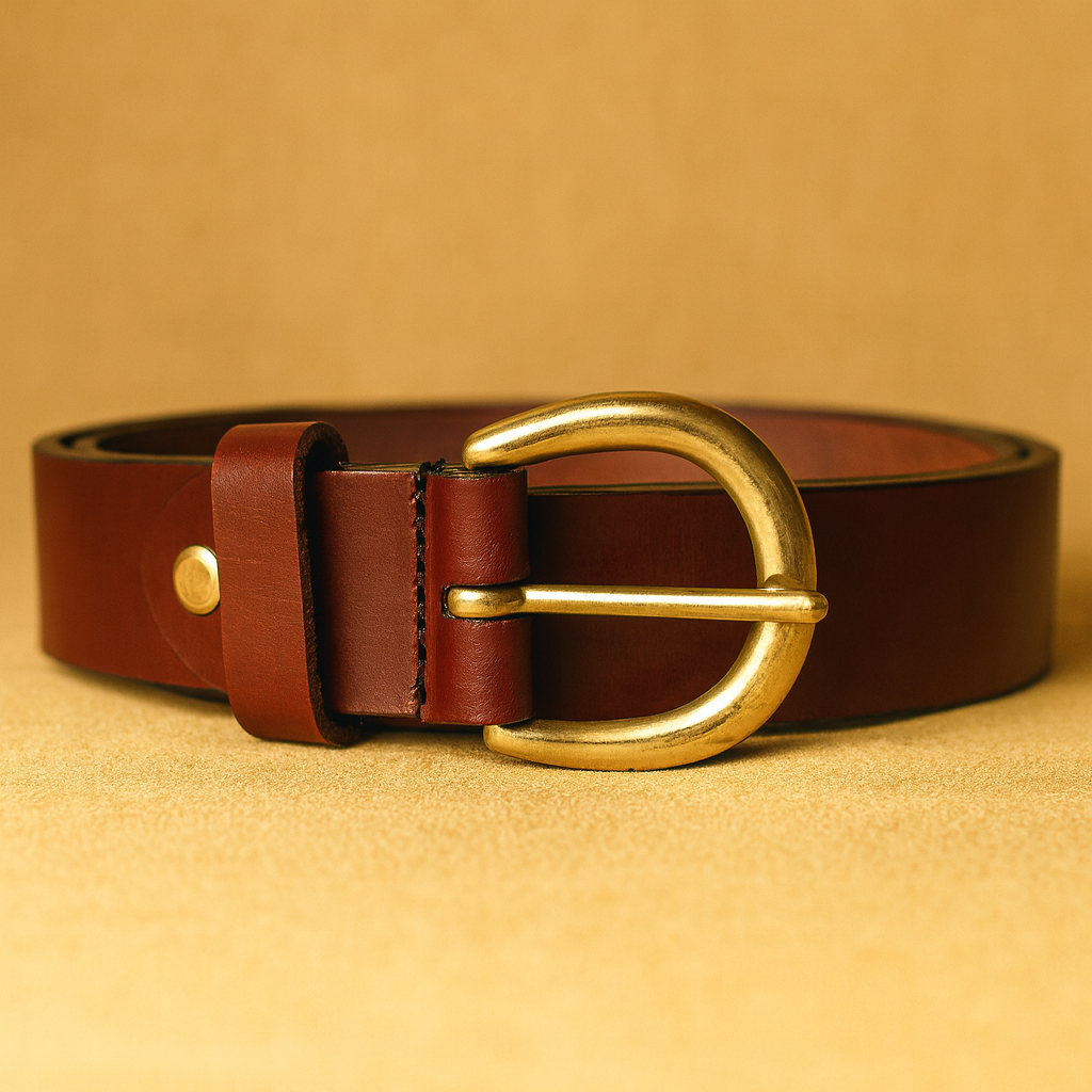 Bhokals Men Brown Formal Leather Belt