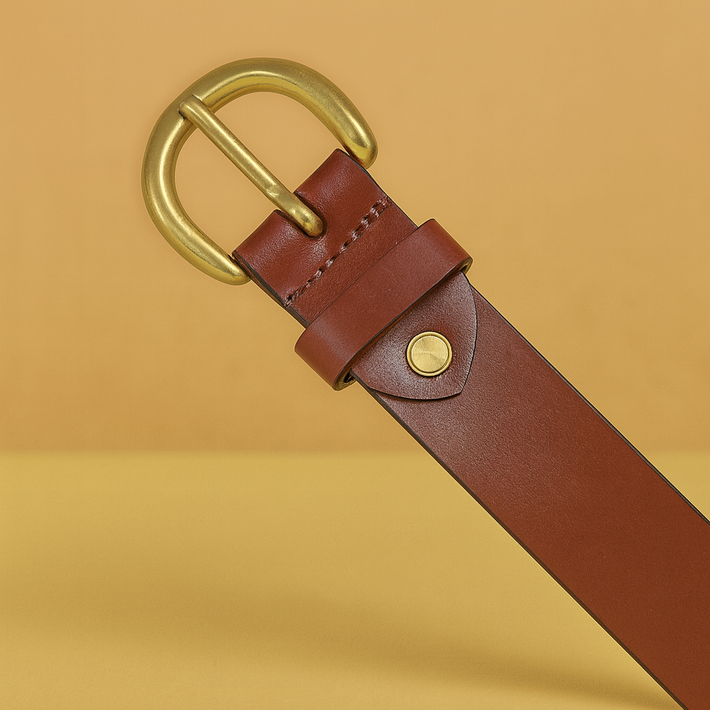 Bhokals Men Brown Formal Leather Belt