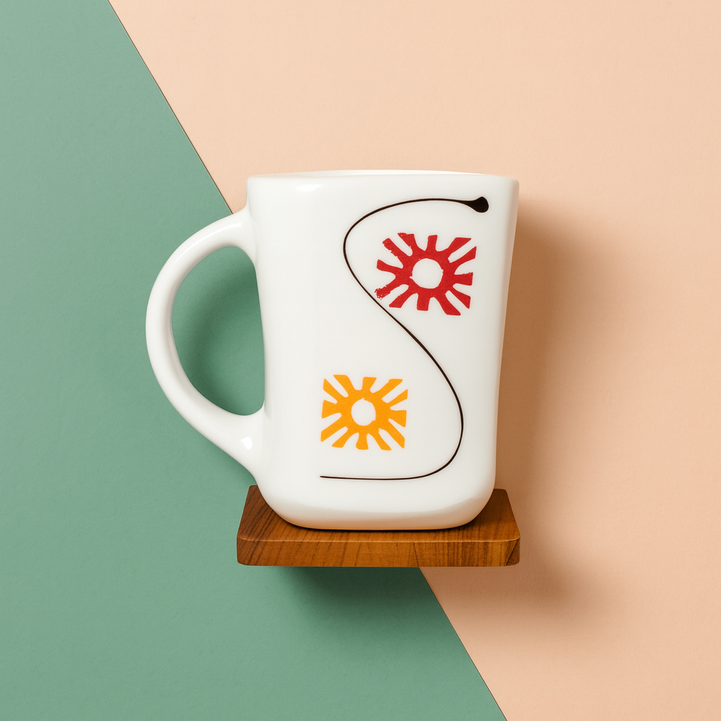 Bhokals Design Printed White Coffee Mug