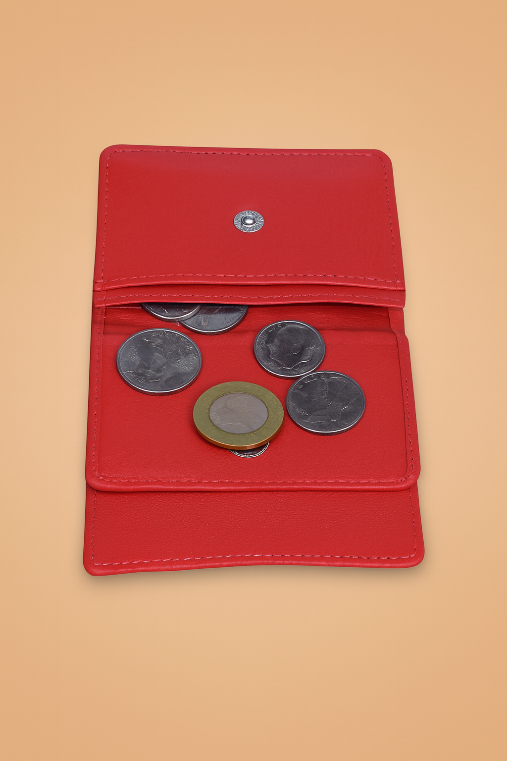 Leather Solid Pink Women Pocket Wallet