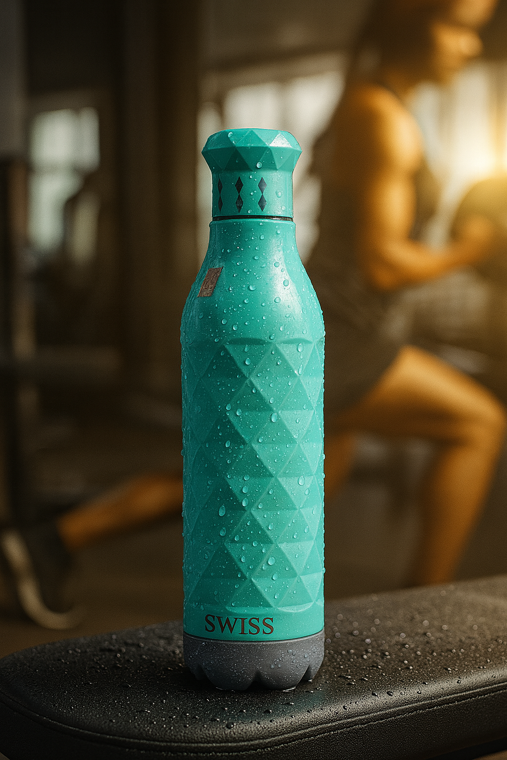 Swiss Printed Pu 750ml Sky Blue Water Bottle