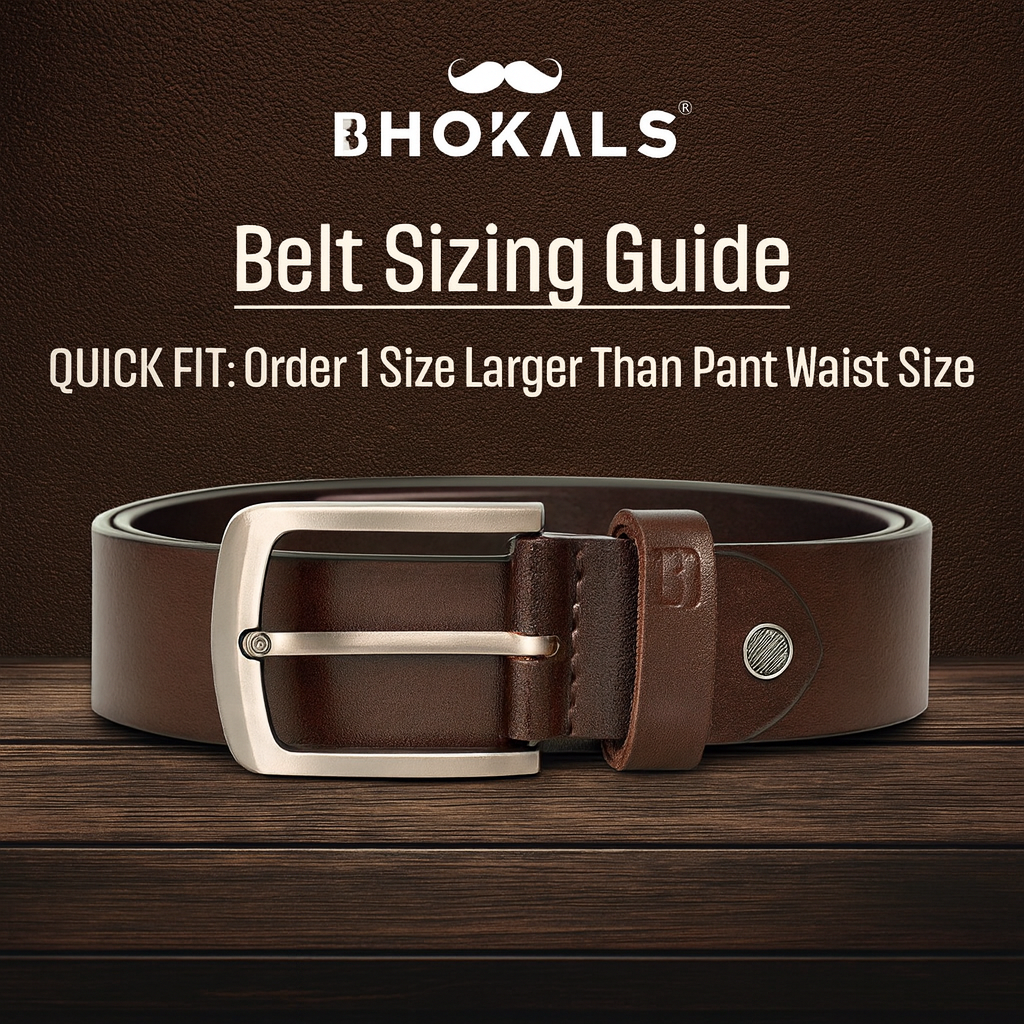 Bhokals Men Brown Casual Leather Belt