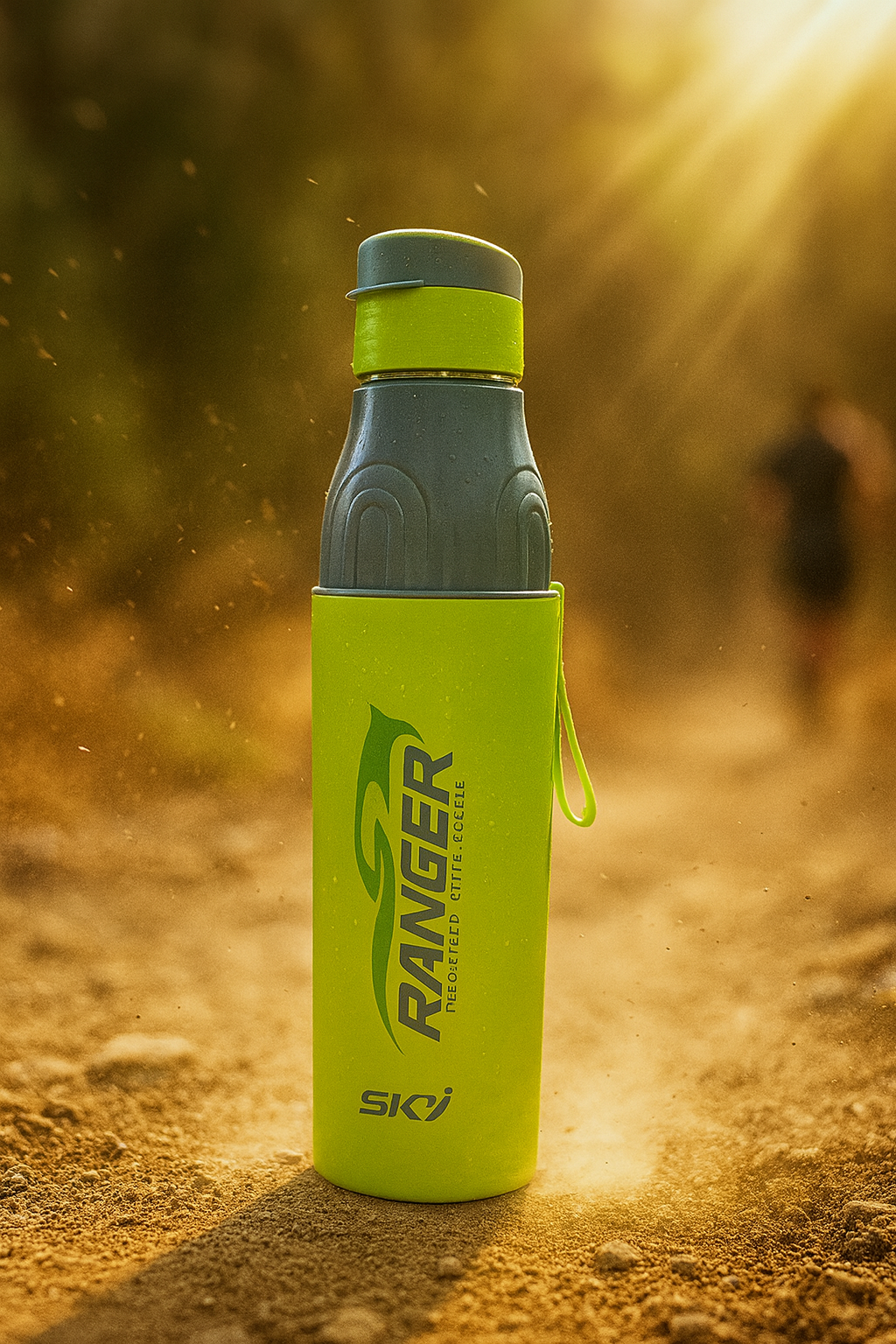 Sky Ranger Printed 1000ml Green Stainless Steel Water Bottle