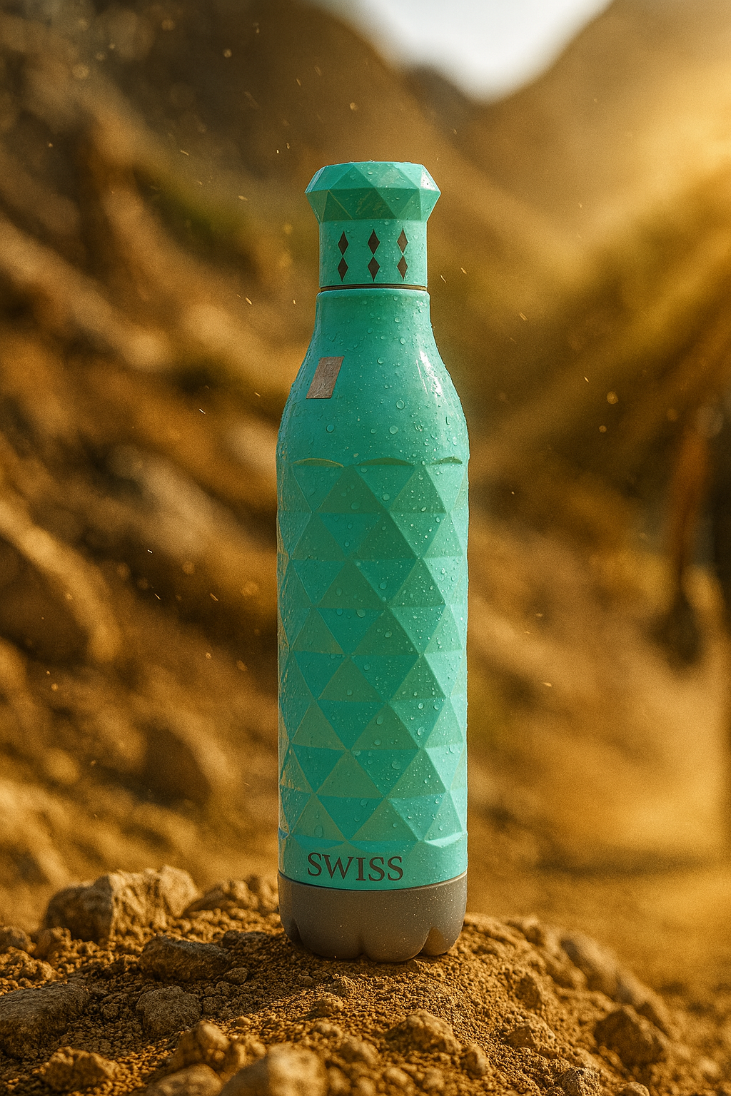Swiss Printed Pu 750ml Sky Blue Water Bottle