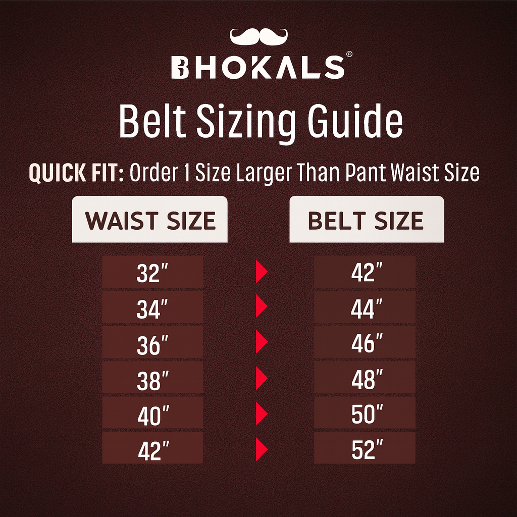 Bhokals Men Brown Formal Leather Belt