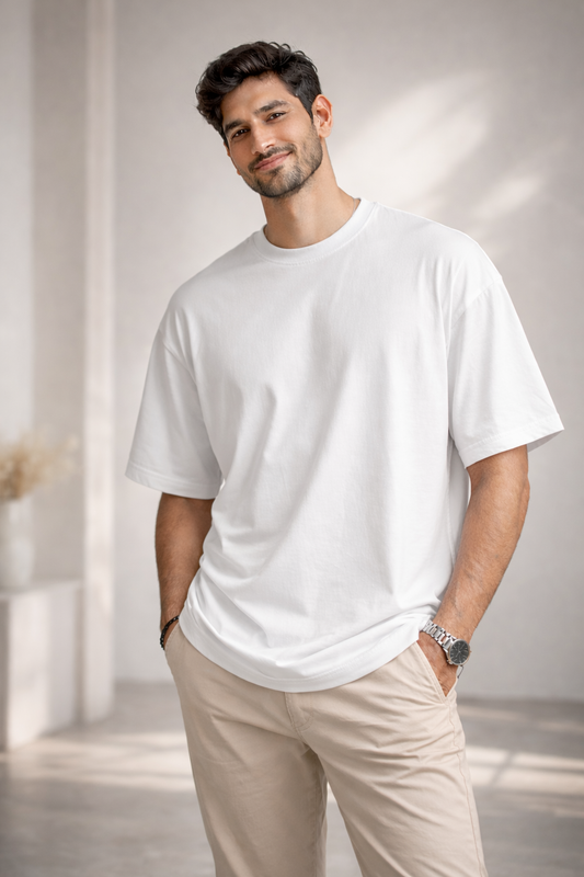 Bhokals "Plain Oversized" Cotton T-Shirt – Super Soft Comfort, Effortless Style