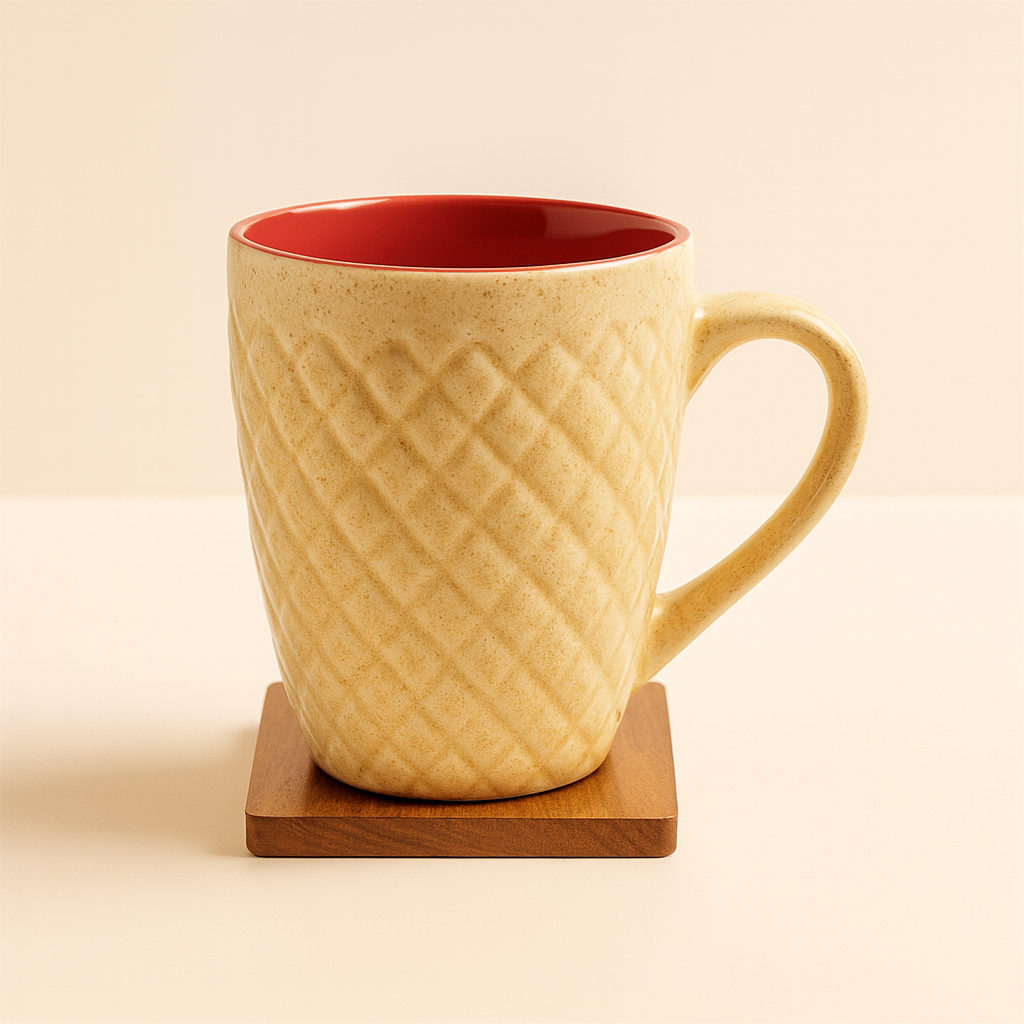 Bhokals Bone China Brown Cream Coffee Mug
