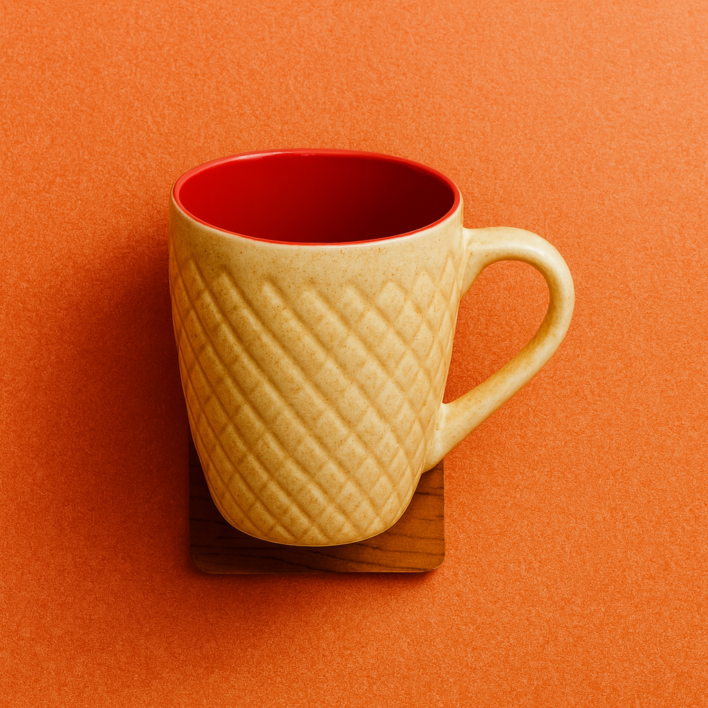 Bhokals Bone China Brown Cream Coffee Mug