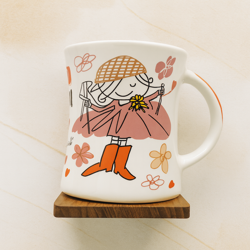 Bhokals Baby Doll Red Printed White Coffee Mug