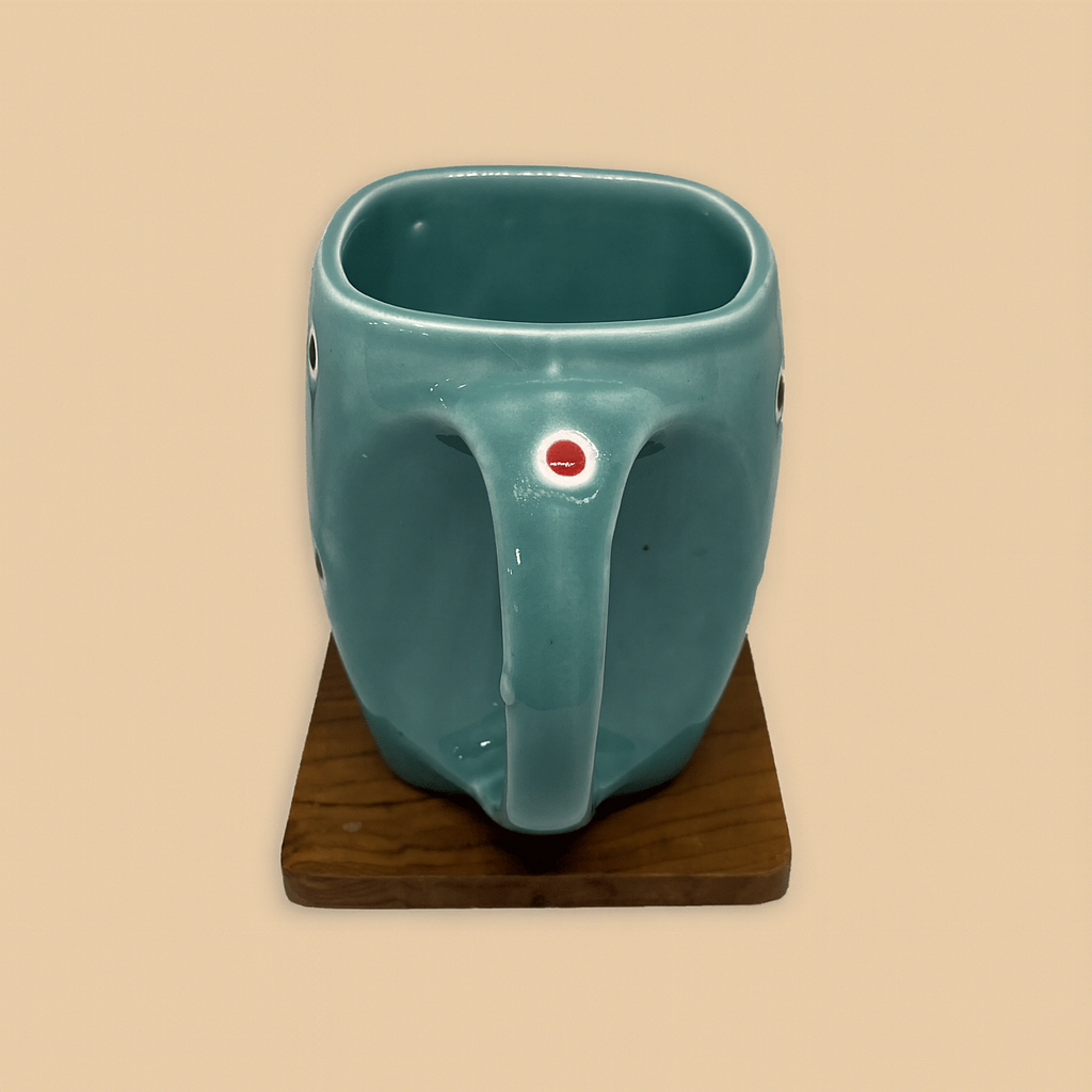 Bhokals Ceramic Green Dotted Coffee Mug