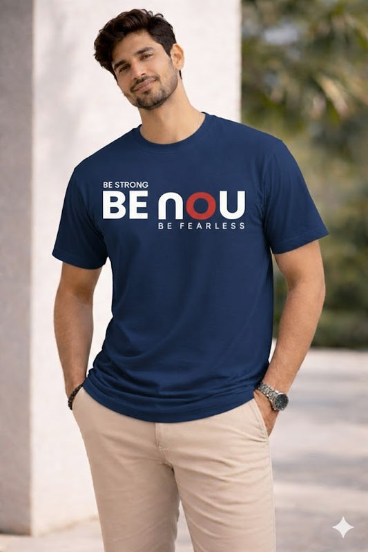 Bhokals " Be You " Printed, Round Neck, Cotton, Super Soft T-Shirt