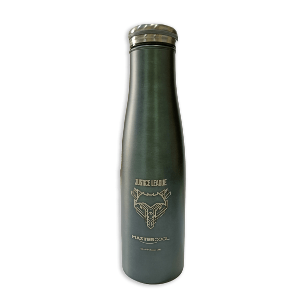 Master Cool Justice League printed Grey Steel water Bottle
