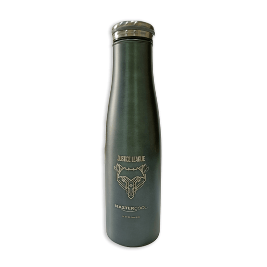 Master Cool Justice League printed Grey Steel water Bottle