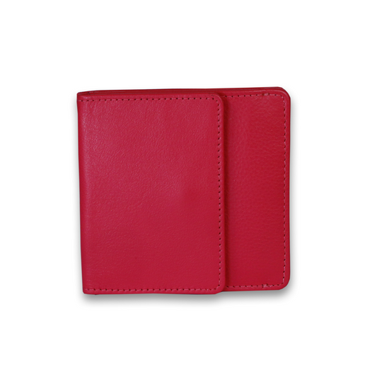 Leather Solid Pink Women Pocket Wallet