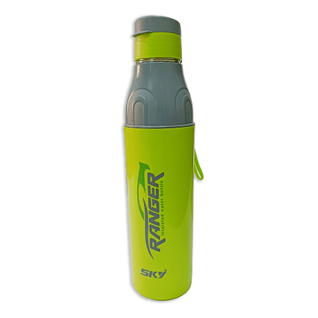 Sky Ranger Printed 1000ml Green Stainless Steel Water Bottle