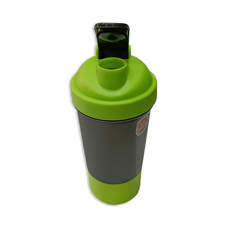 Never Give Up Printed Green Black Gym Shaker