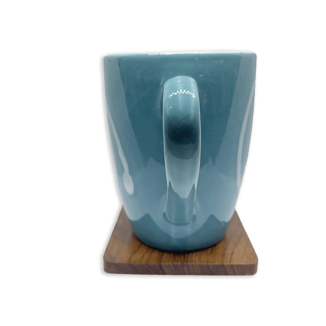 Bhokals Circle Printed Sea Green Coffee Mug