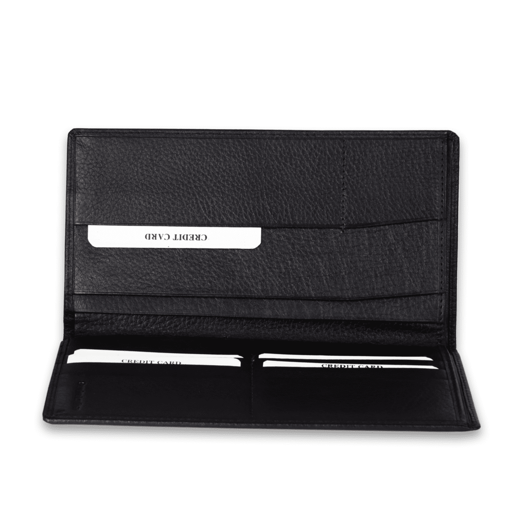 Leather Black Blazer Card Unisex Wallet