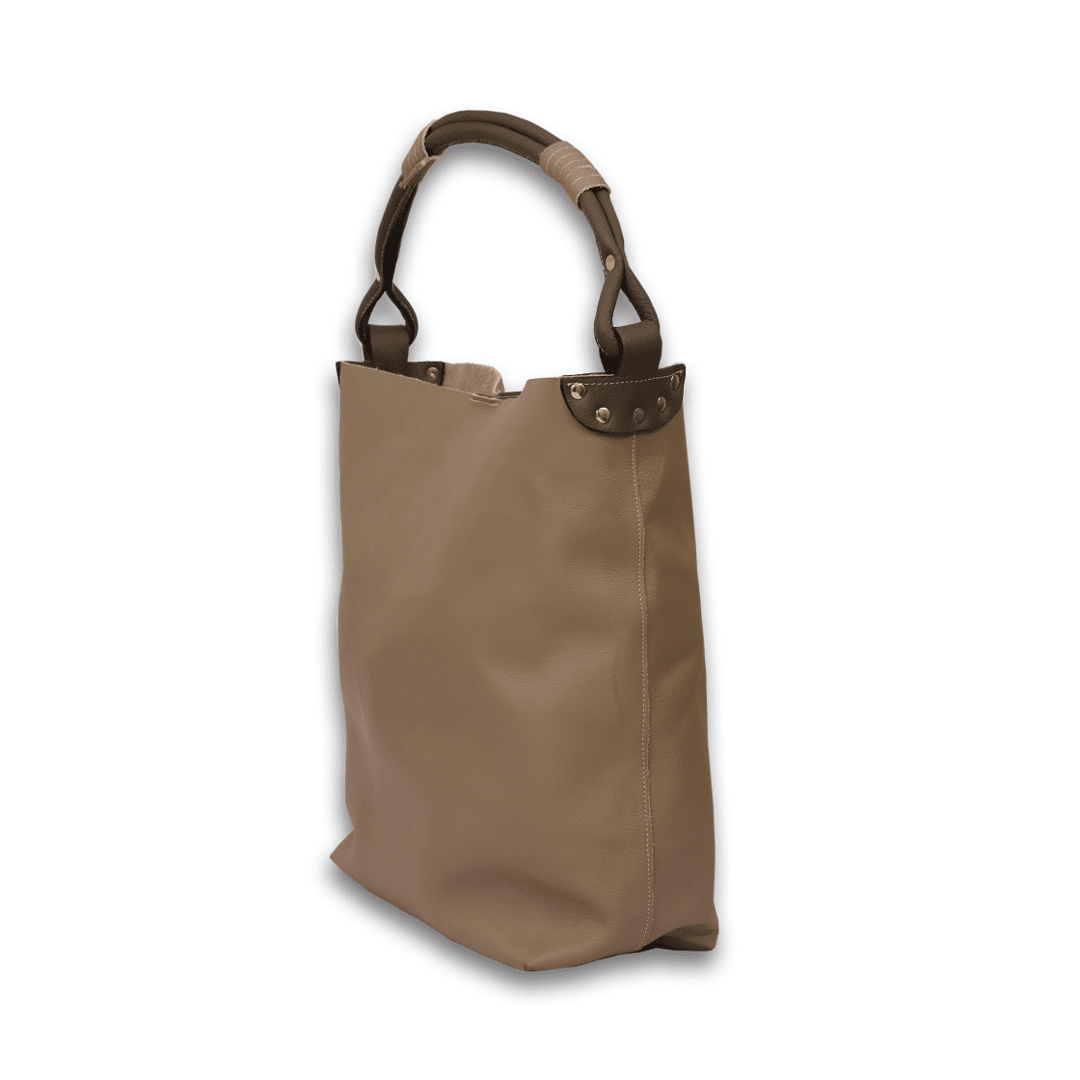 Leather Solid Grey Women Shoulder Bag