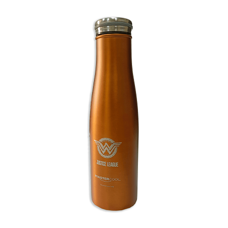 Master Cool Justice League printed Orange Steel water Bottle