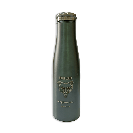 Master Cool Justice League printed Grey Steel water Bottle