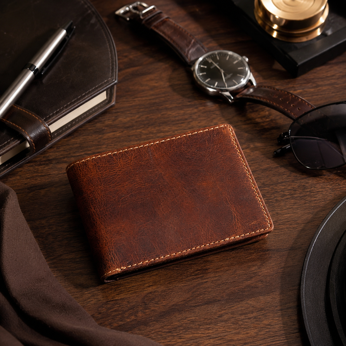Leather Tan Men Wallet