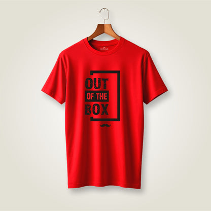 Out of The box Printed Round Neck  Cotton Men T-Shirt
