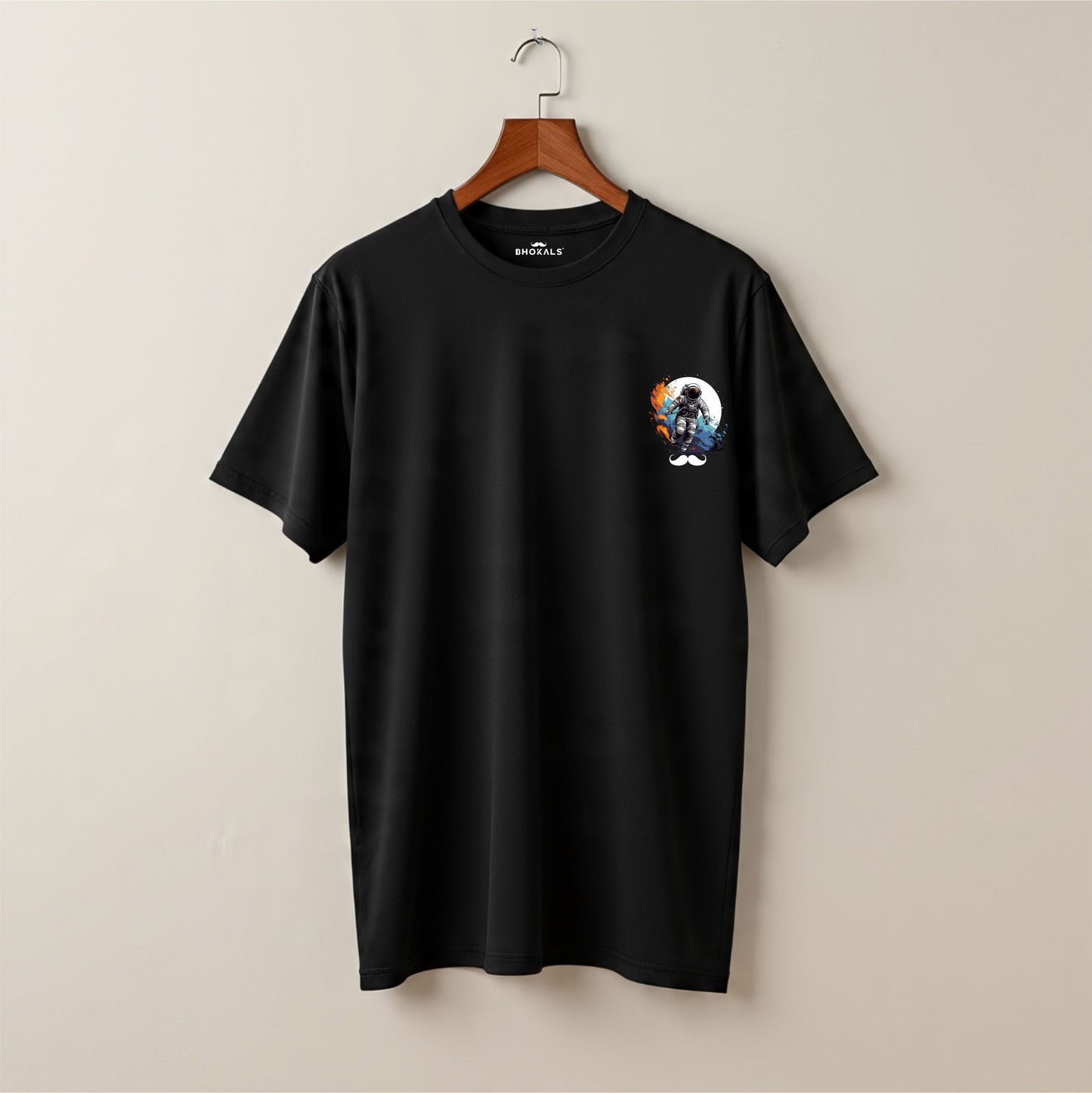 Bhokals Premium Oversized Front & Back Printed T-Shirt for Men - Astronaut