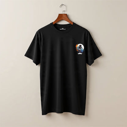 Bhokals Premium Oversized Front & Back Printed T-Shirt for Men - Astronaut