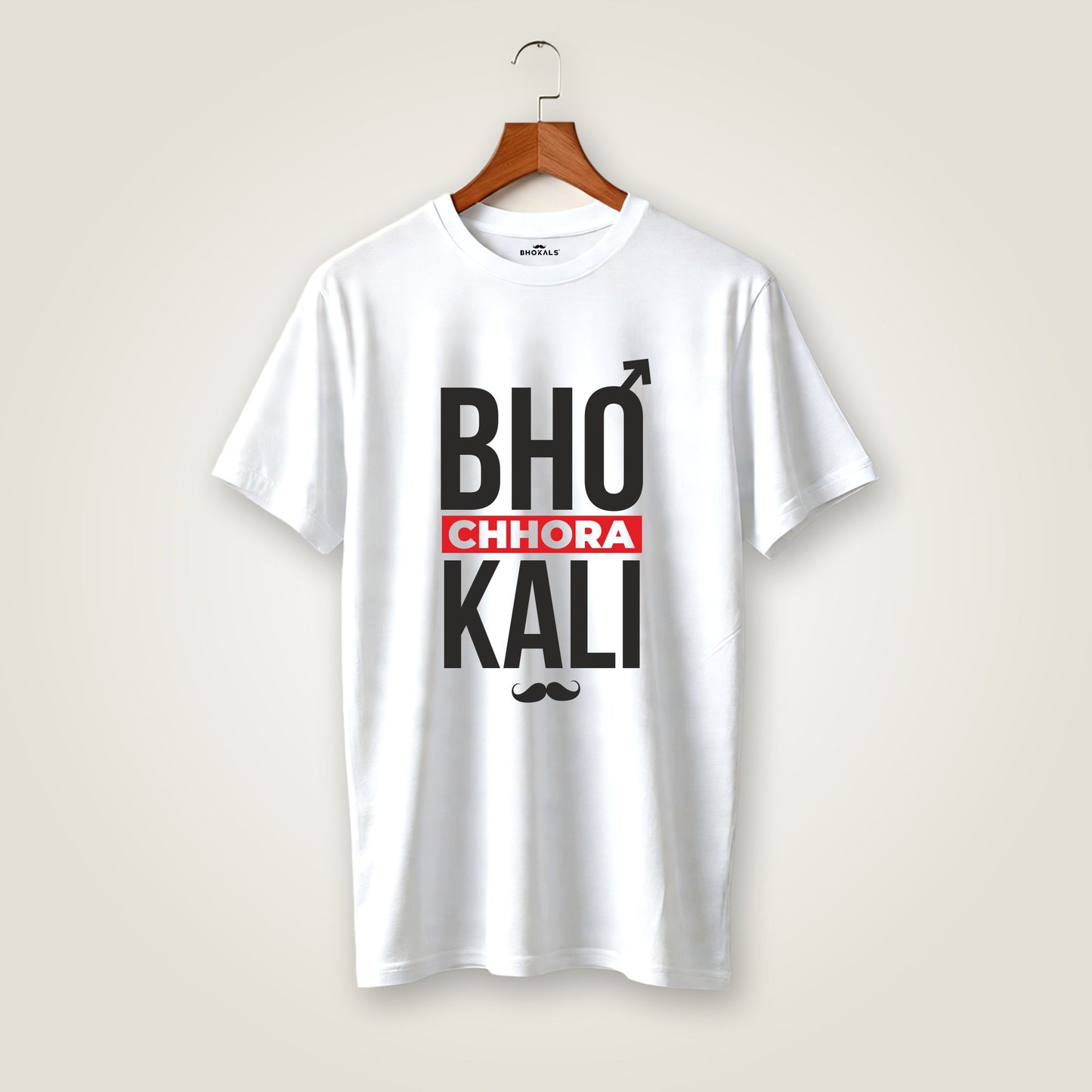 Bhokali Chora Printed Round Neck Cotton Men T-Shirt