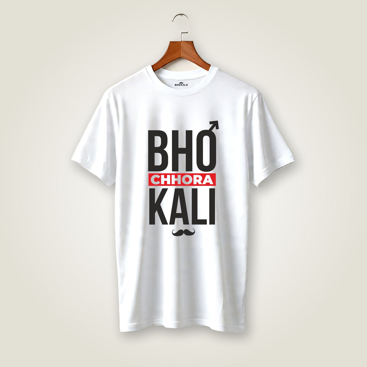 Bhokali Chora Printed Round Neck Cotton Men T-Shirt