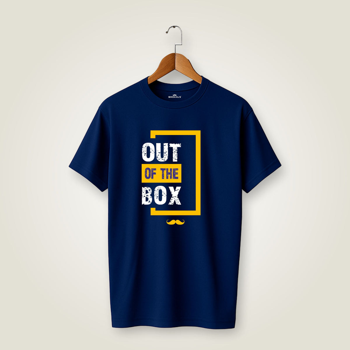 Out of The box Printed Round Neck  Cotton Men T-Shirt