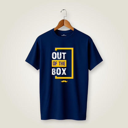 Out of The box Printed Round Neck  Cotton Men T-Shirt