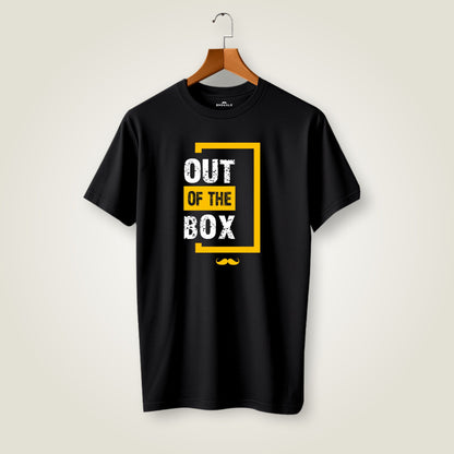 Out of The box Printed Round Neck  Cotton Men T-Shirt