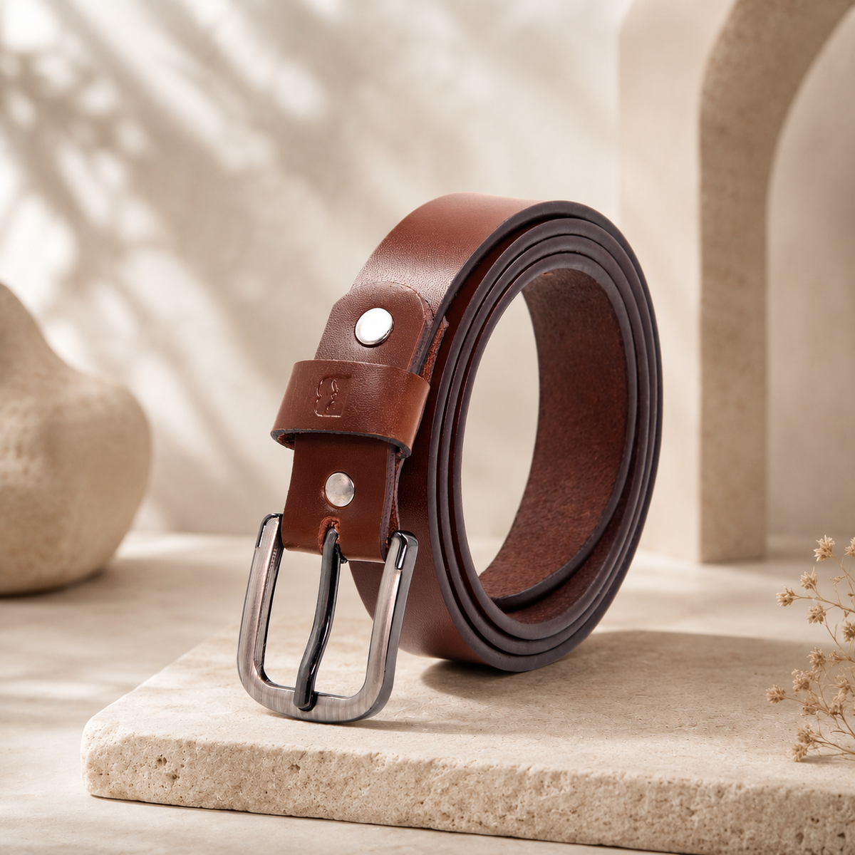Bhokals Women Brown Leather Belt